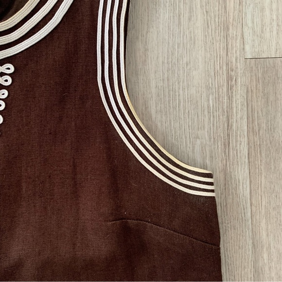 MICHAEL Michael Kors Brown and White Shift Dress 12 - Picture 3 of 7